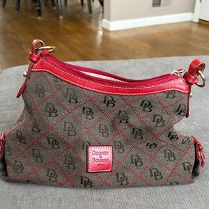 Dooney & Bourke Red and Gray Shoulder Bag